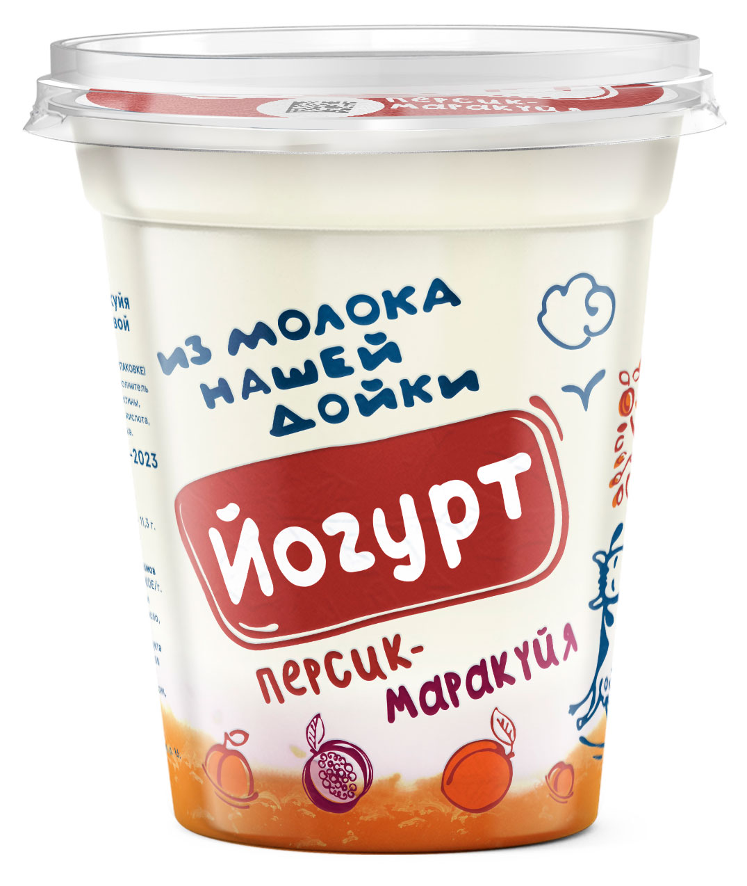 

Йогурт Из молока Нашей дойки персик-маракуйя 3,2-6% БЗМЖ, 330 г