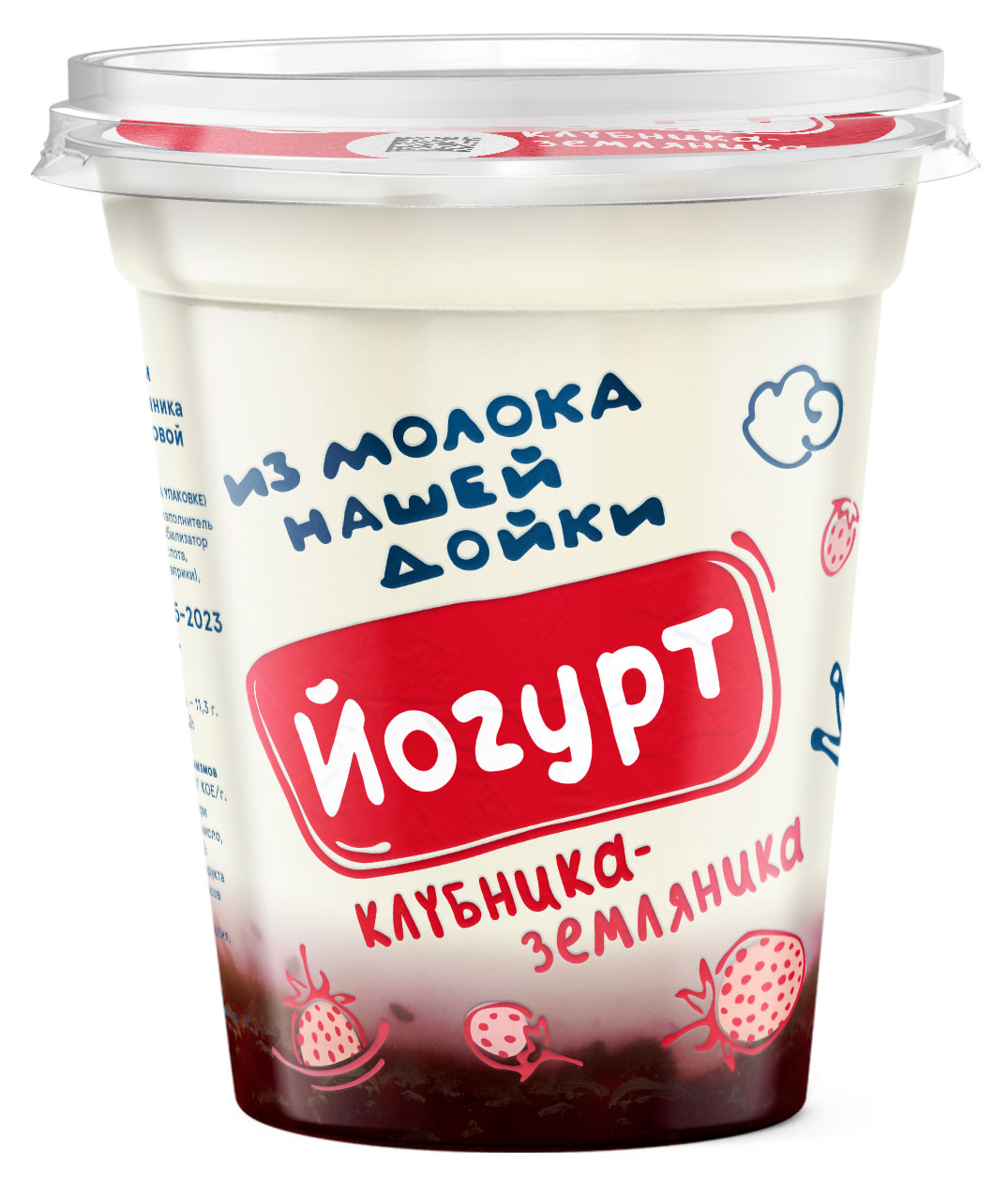

Йогурт Из молока Нашей дойки клубника-земляника 3,2-6% БЗМЖ, 330 г