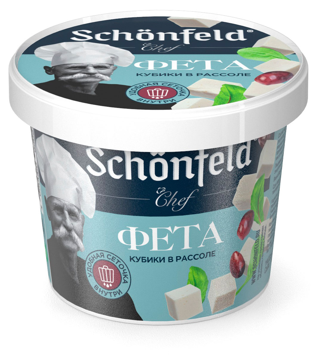

Сыр мягкий Фета Schonfeld кубики в масле 45%, 150 г