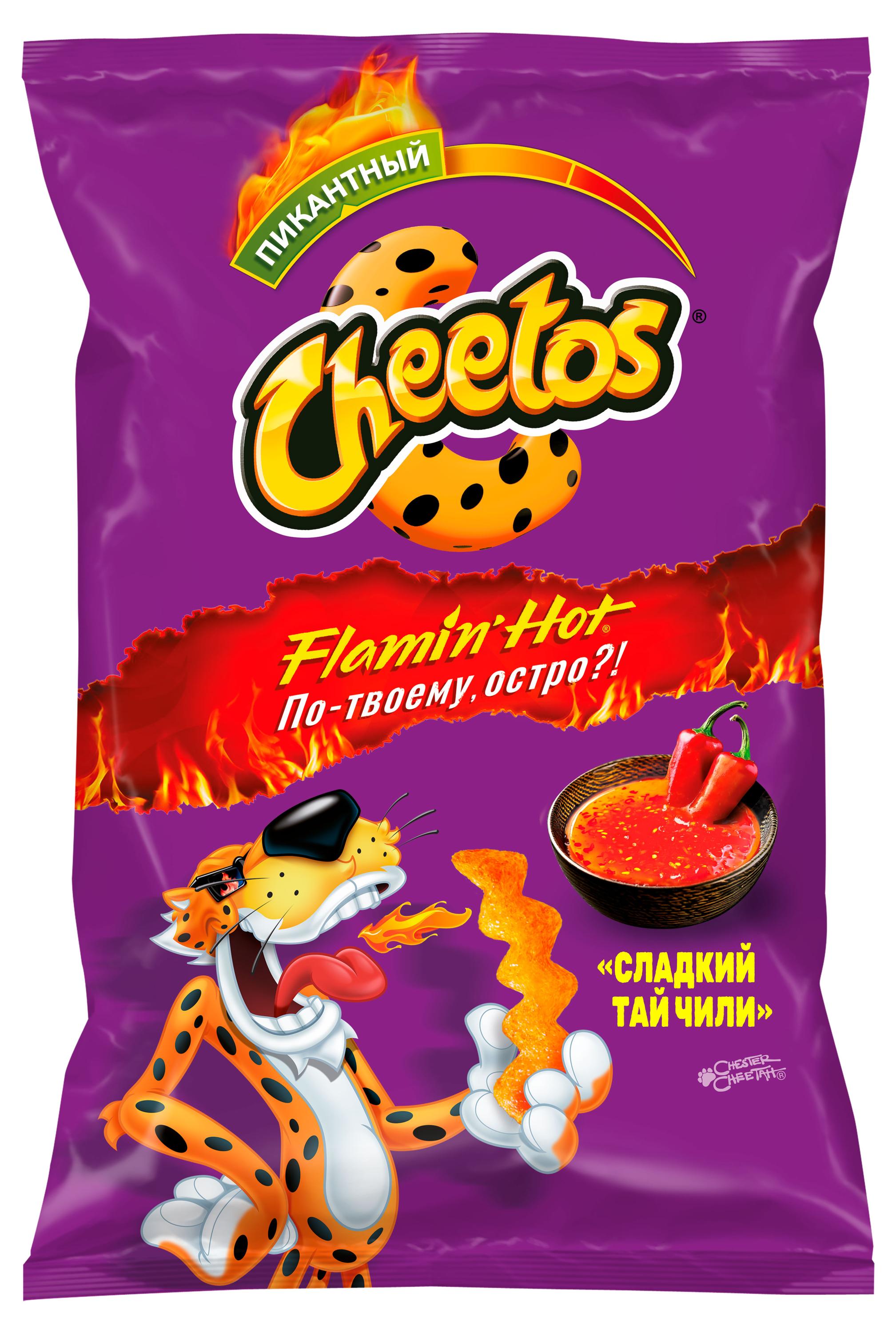 

Снеки кукурузные Cheetos со вкусом Сладкий тай чили, 70 г