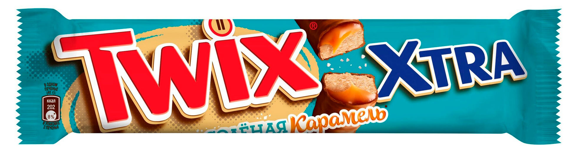 

Батончик шоколадный TWIX Xtra Соленая карамель, 82 г