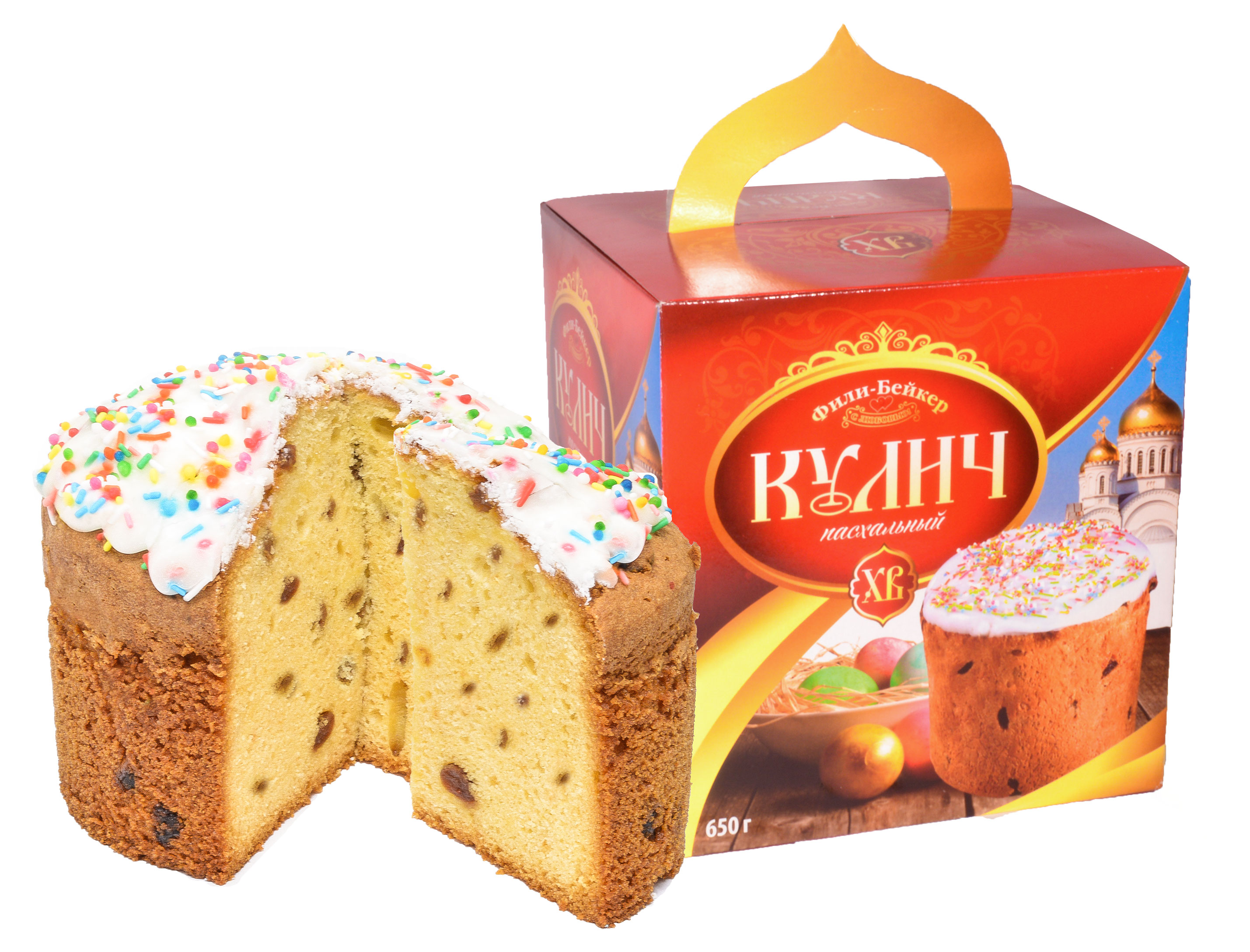 

Кулич пасхальный Фили-Бейкер Кекс с изюмом, 390 г