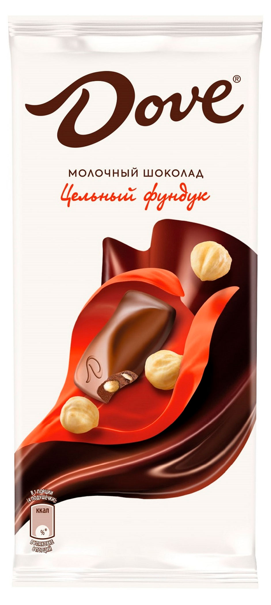 

Шоколад молочный Dove с цельным фундуком, 90 г