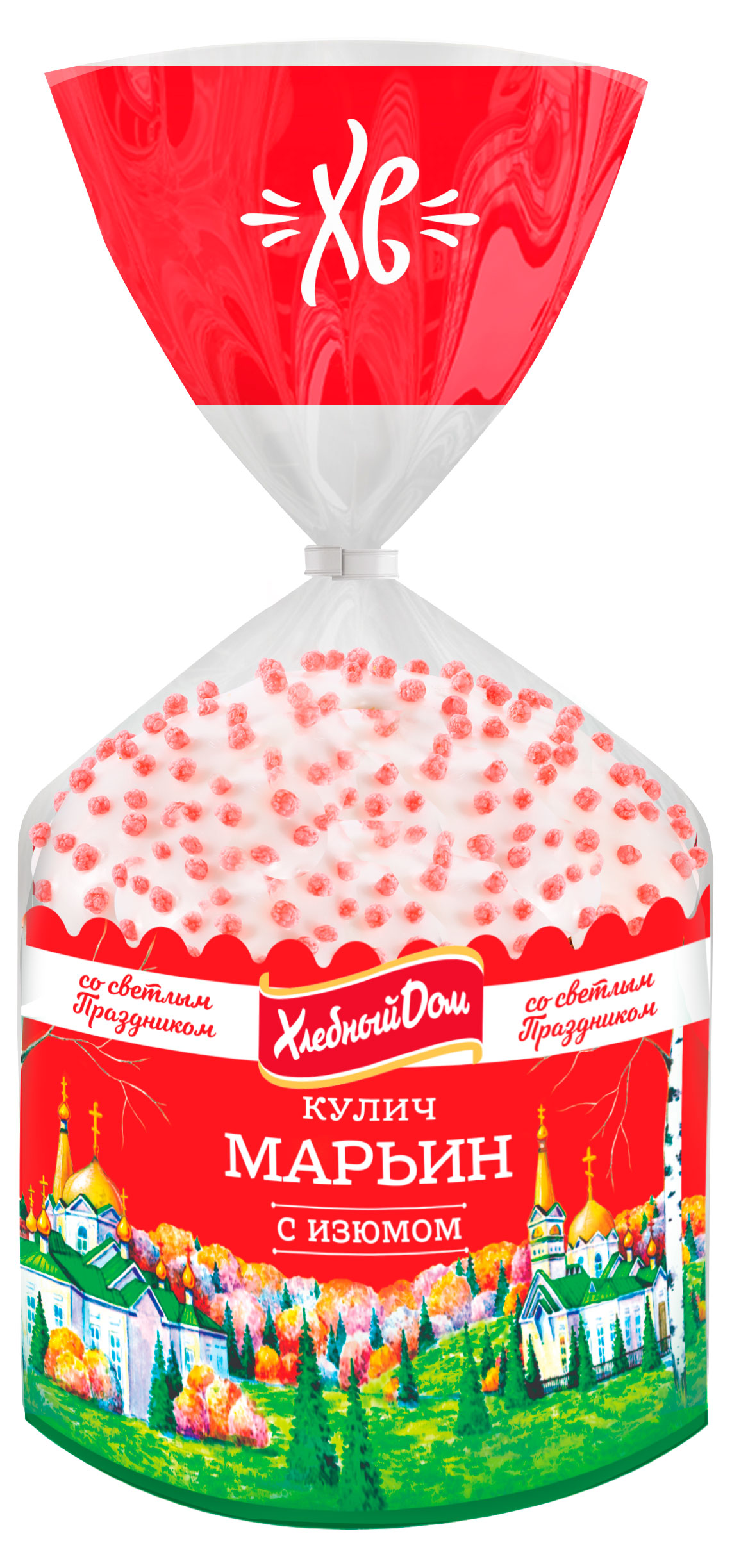 

Кулич пасхальный Хлебный Дом Кекс Марьин c изюмом, 300 г