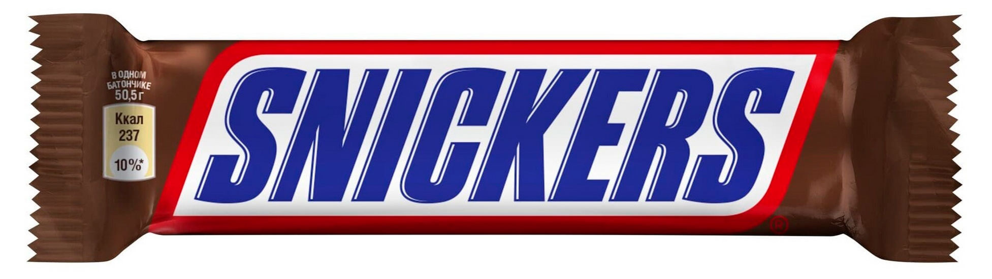 

Батончик шоколадный Snickers с карамелью арахисом и нугой, 50,5 г