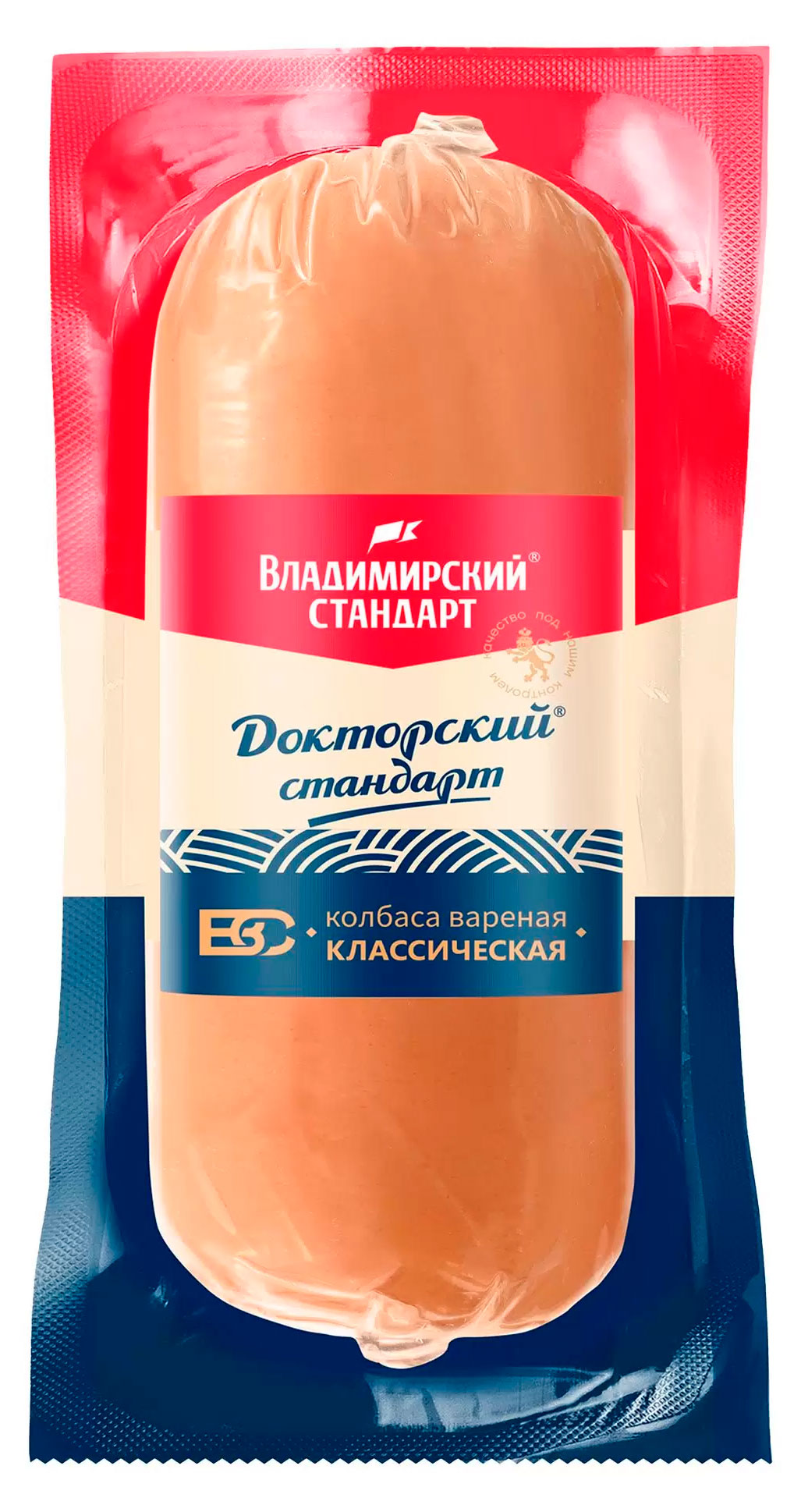 

Колбаса вареная Владимирский стандарт Докторский стандарт Классическая 1 сорт, 500 г