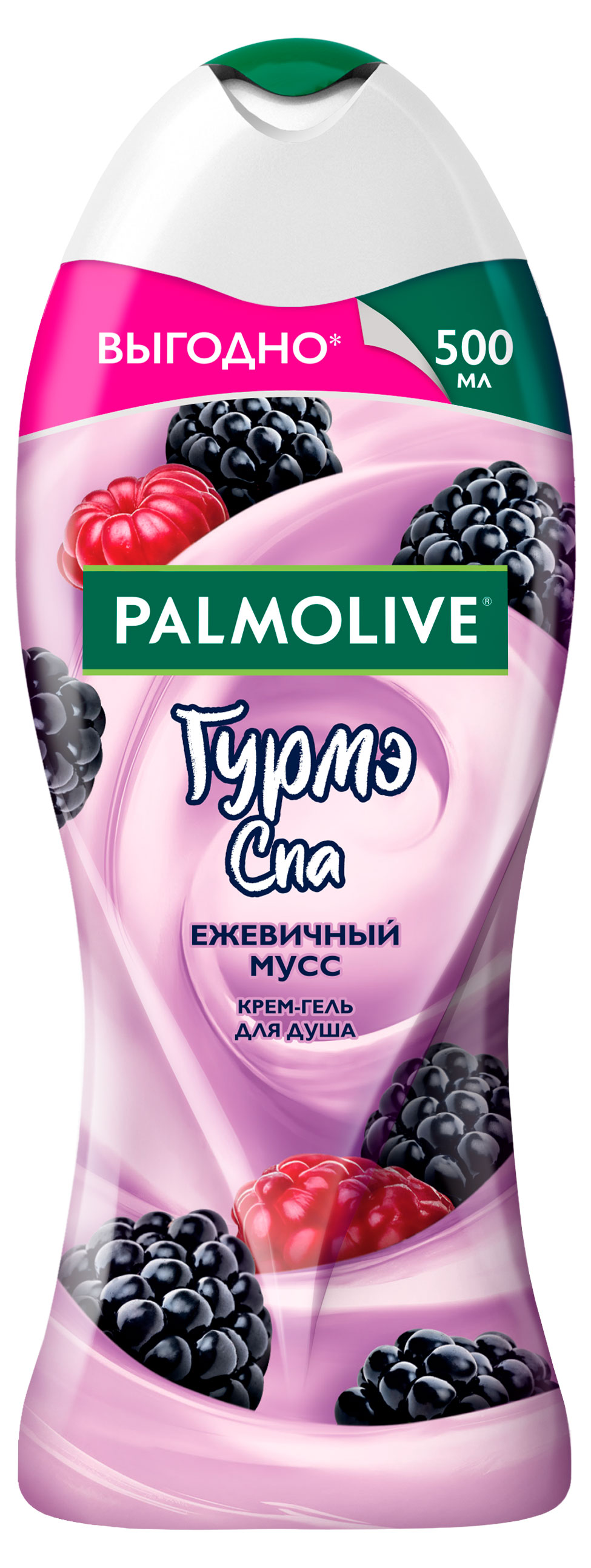 Изображение товара Гель для душа Palmolive Гурмэ СПА Ежевичный Мусс 0.5 л натуральный аромат