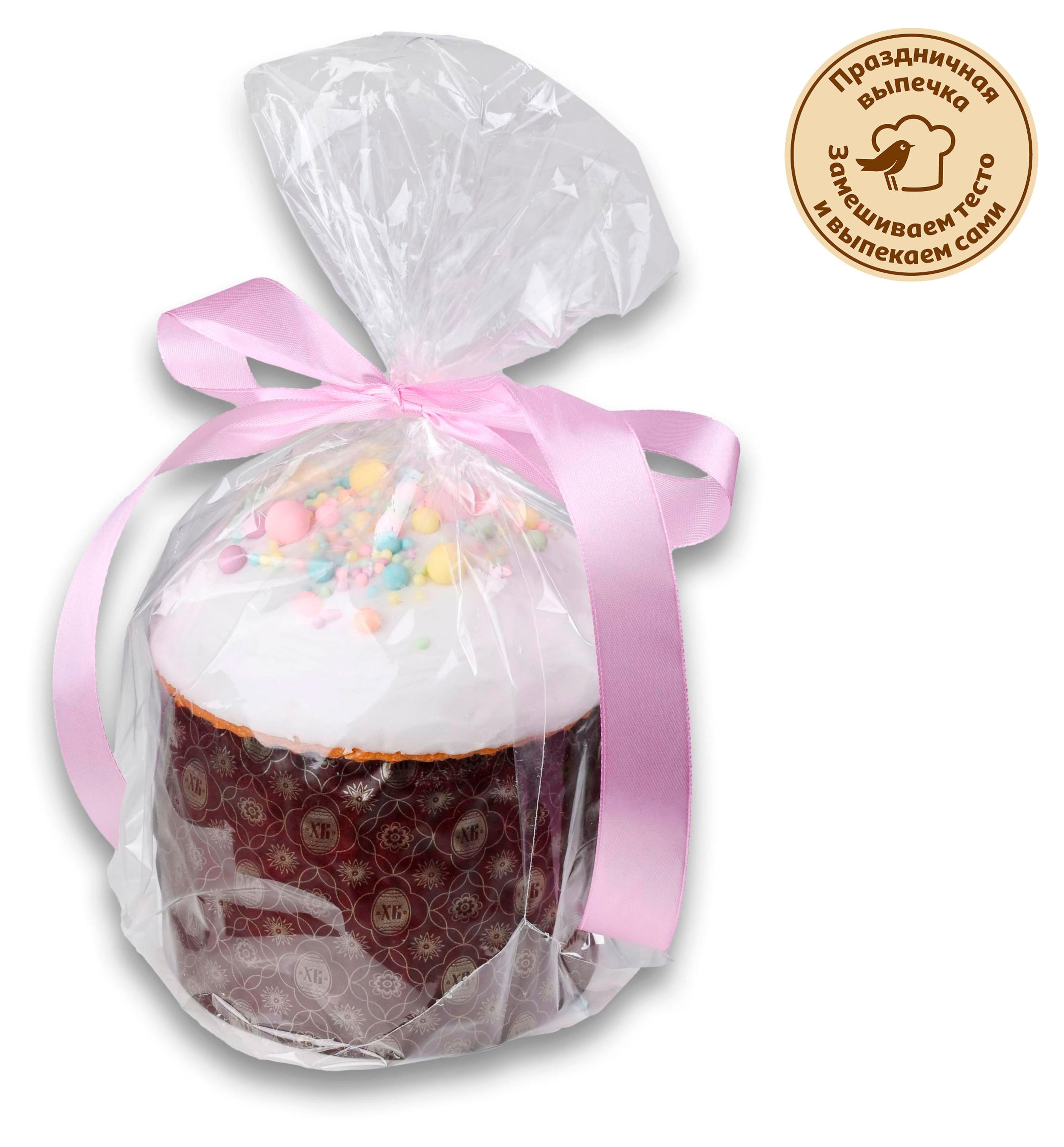 

Кулич АШАН Покровский с изюмом, цукатами и помадкой, 350 г