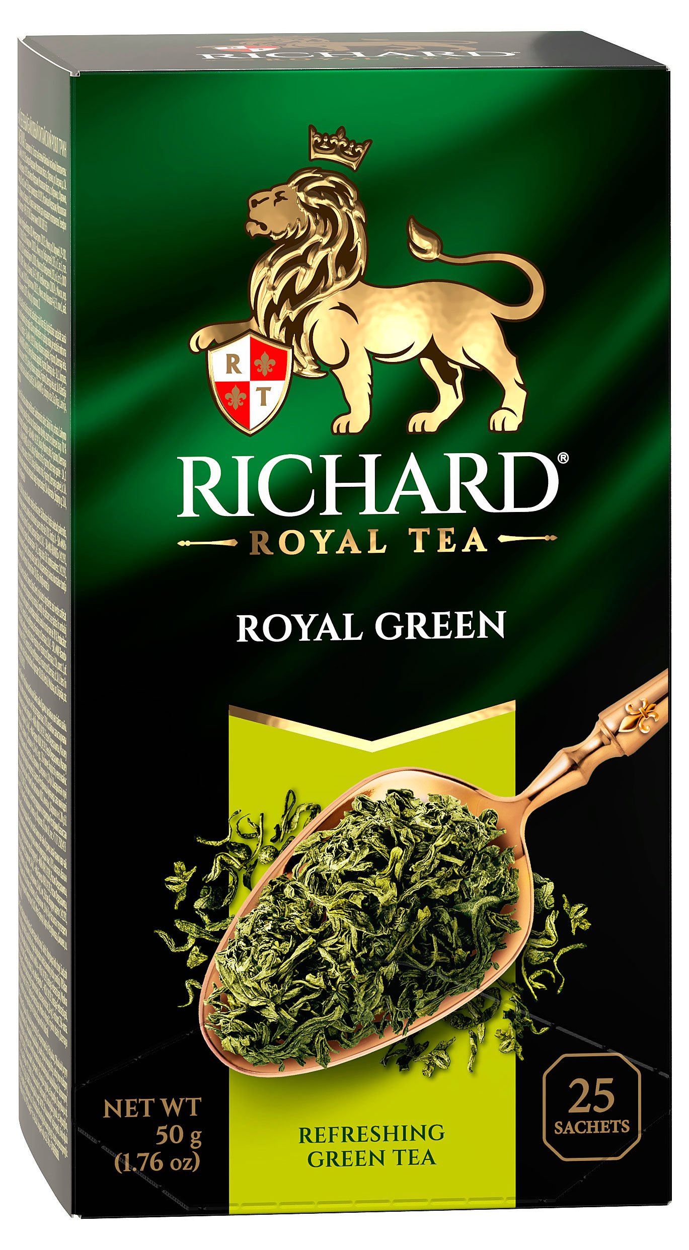

Чай зеленый Richard Royal Green в пакетиках, 25х2 г