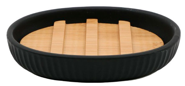 Изображение товара Мыльница Actuel черная, 12,4x8,6x2,7 см