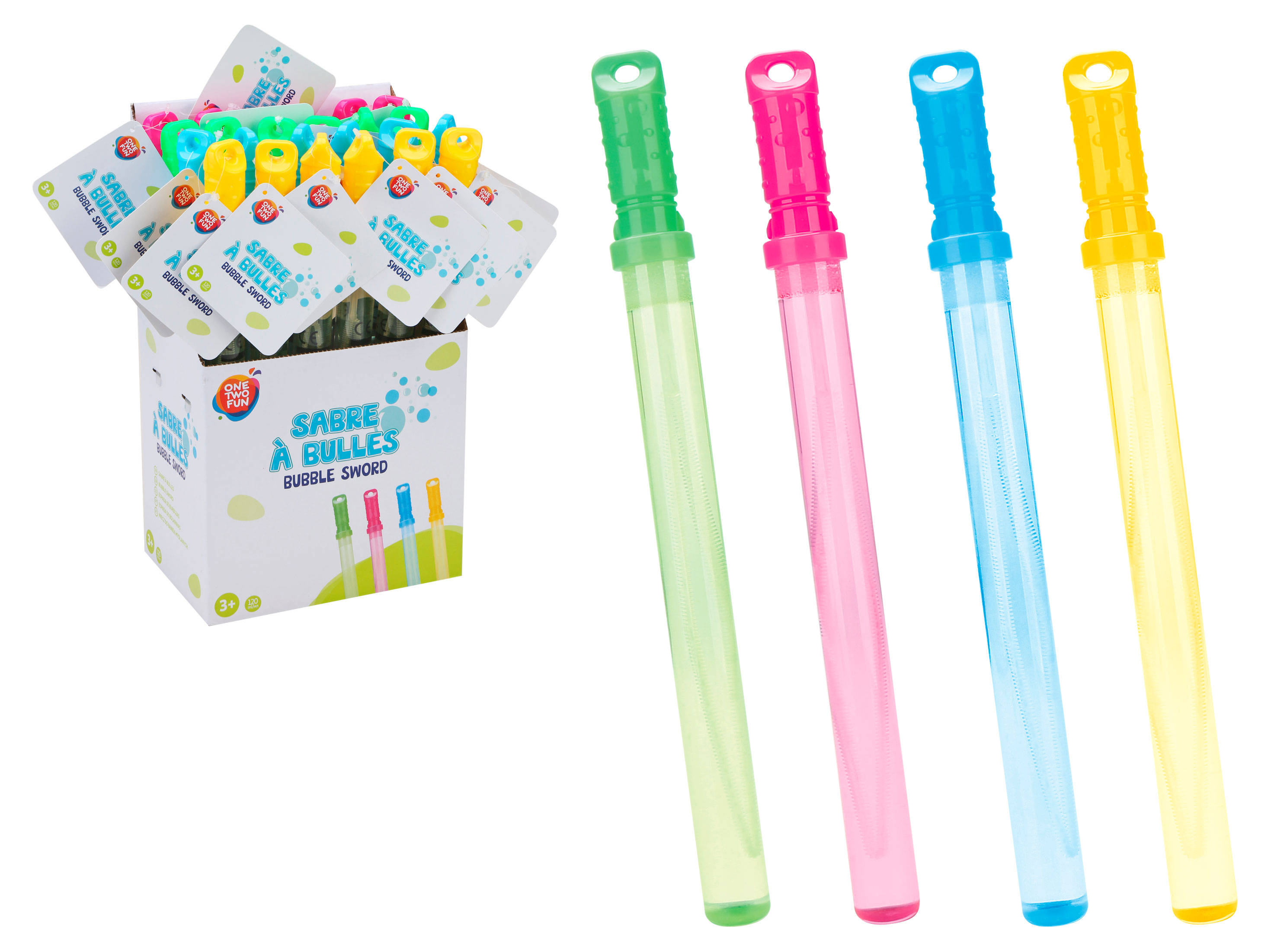 Изображение товара Мыльные пузыри ONE TWO FUN Меч 120 мл, 1 шт в ассортименте