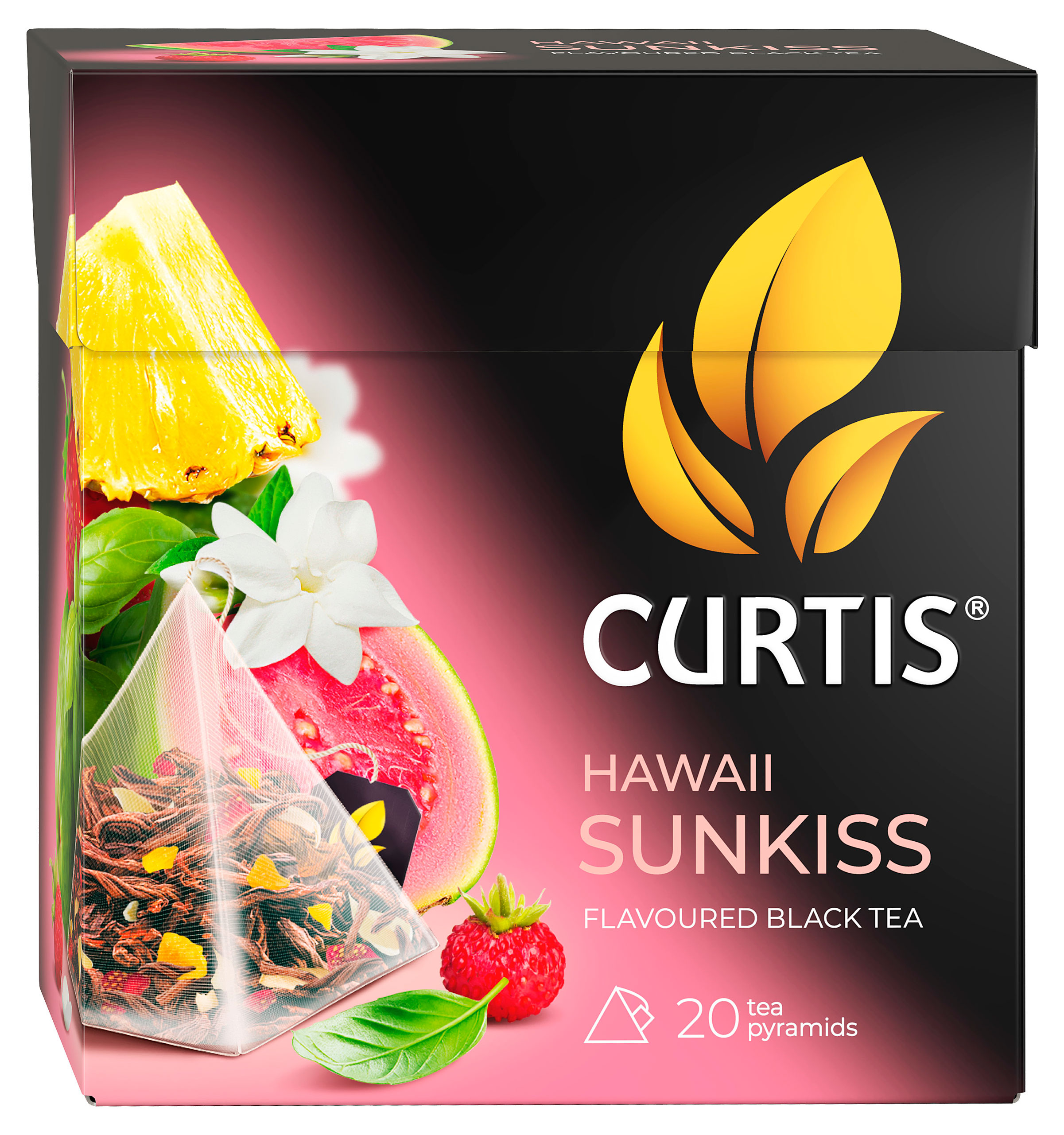 

Чай черный CURTIS Hawaii Sunkiss с тропическим ароматом в пирамидках, 20х1,7 г