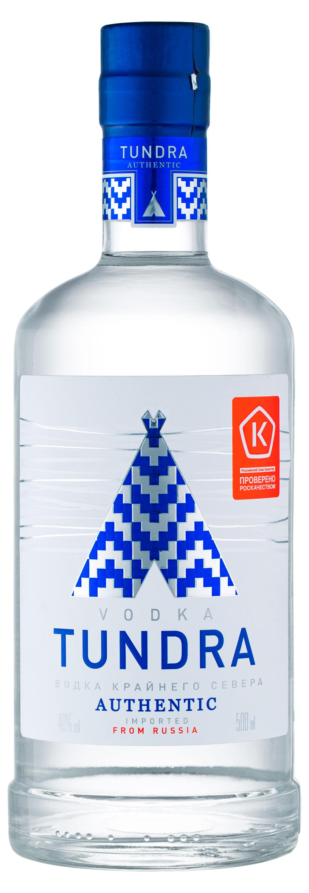 

Водка Tundra Authentic Россия, 0,5 л
