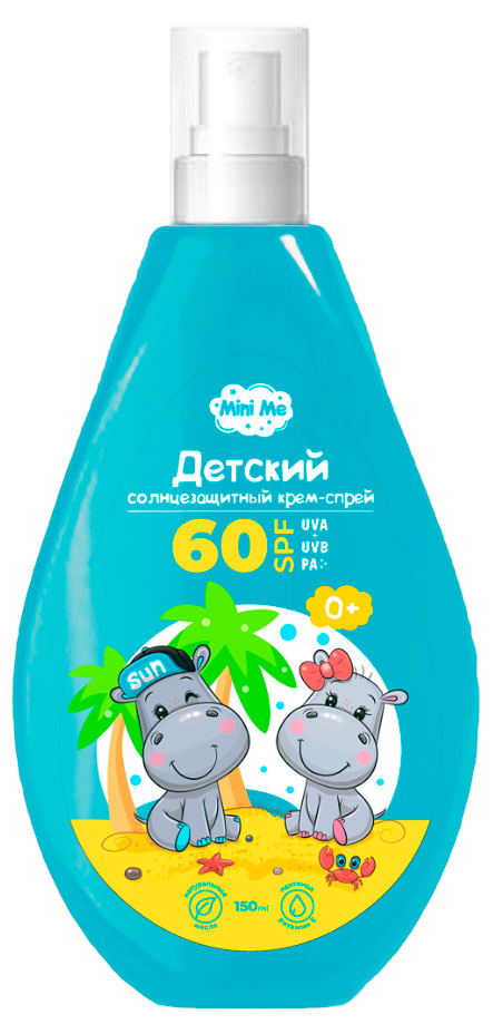 

Крем-спрей детский солнцезащитный Family Cosmetics Mini Me SPF 60 0+, 150 мл