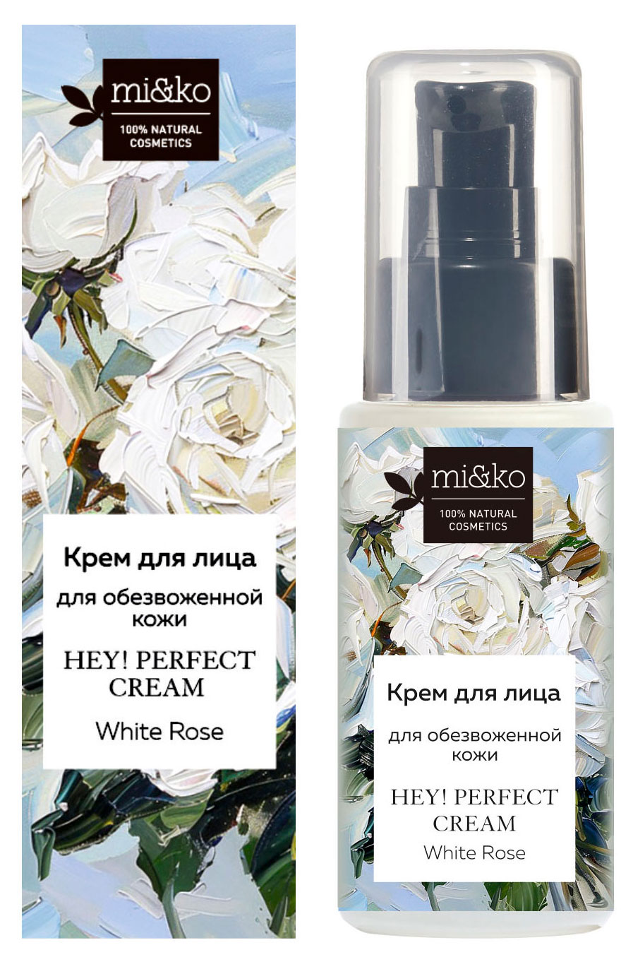 

Крем для лица mi&ko White Rose для обезвоженной кожи, 30 мл