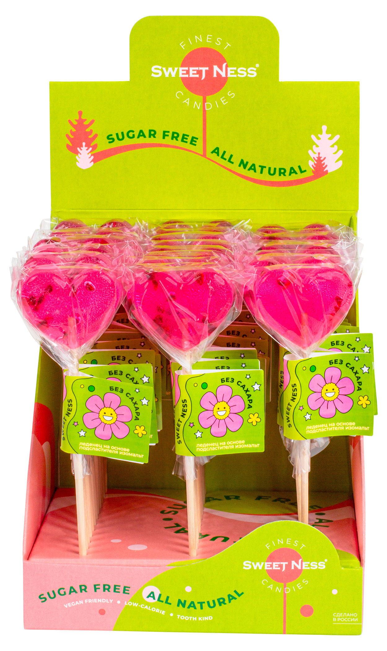 

Карамель на палочке Sweet Ness Сердце с ягодами, 12 г