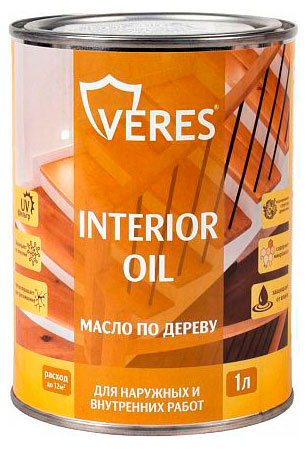 

Масло по дереву Veres Interior Oil тик, 1 л