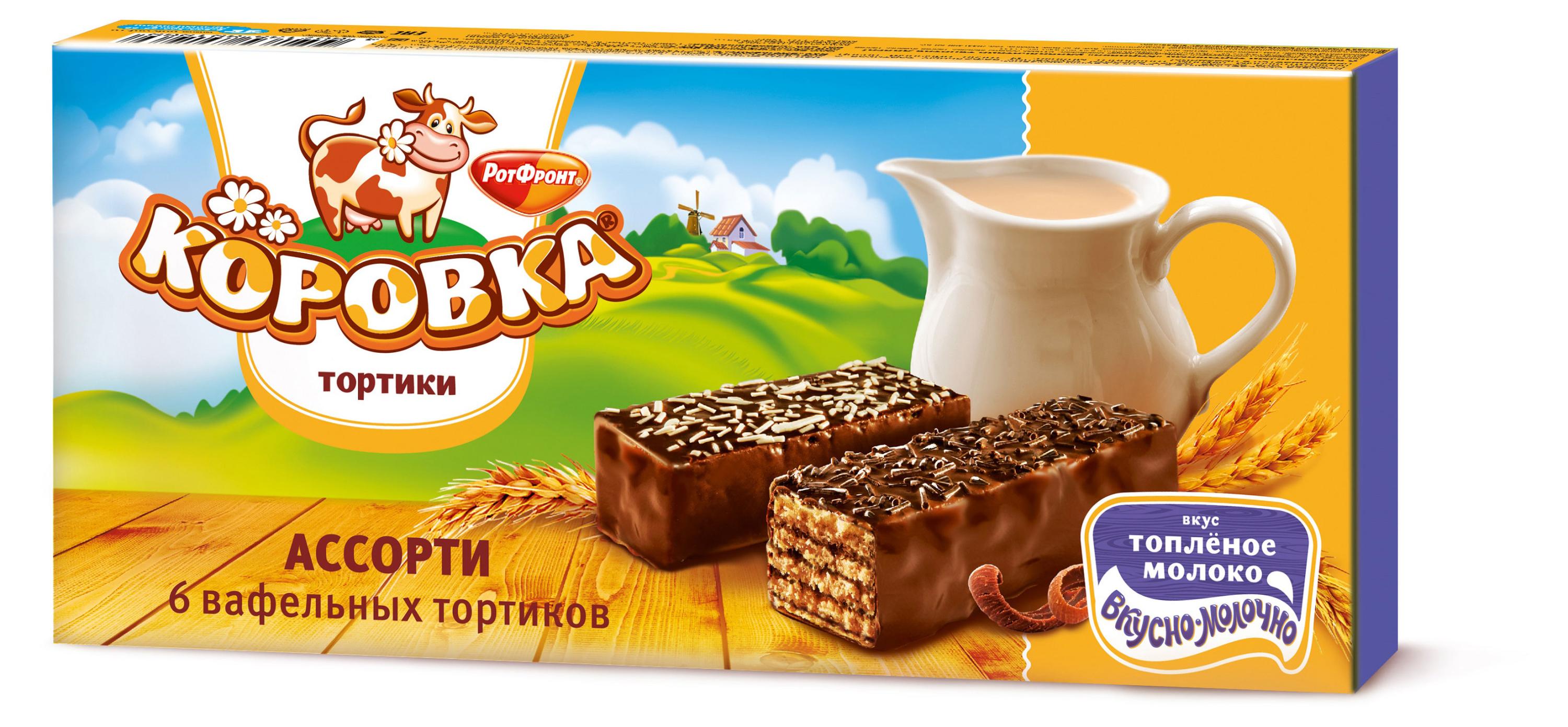 

Торт вафельный Коровка Ассорти, 180 г