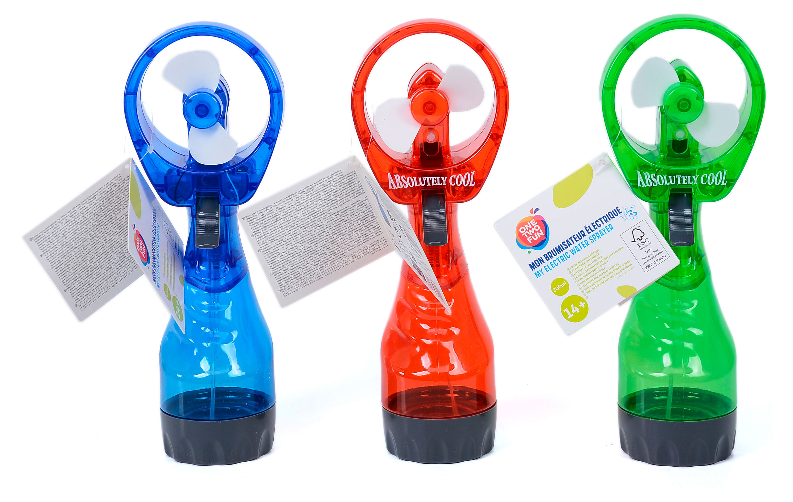 

Вентилятор для детей ONE TWO FUN Электрический с водяным распылением, 1 шт в ассортименте