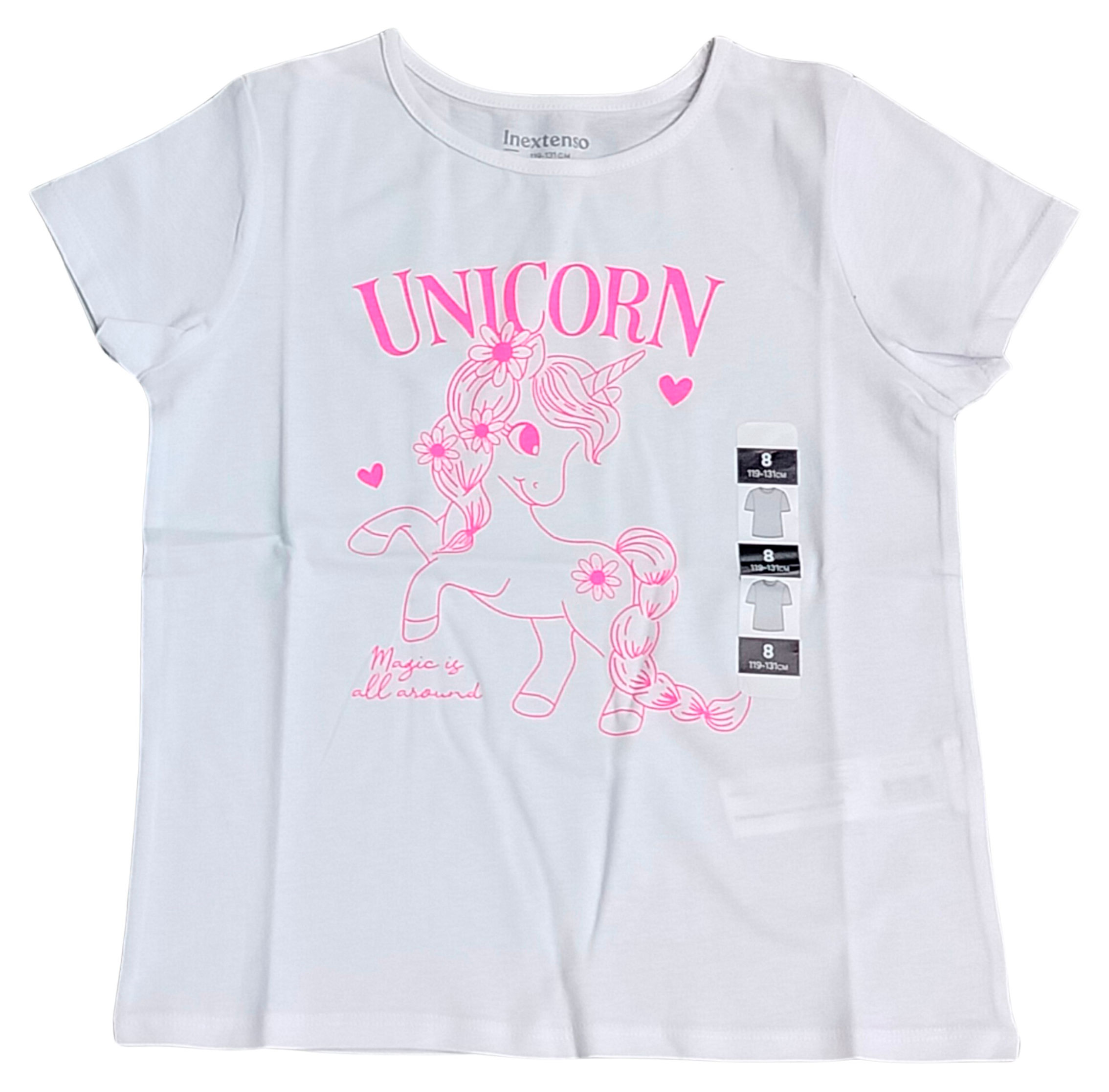 

Футболка для девочки InExtenso белая