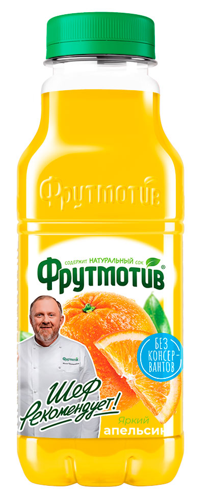 

Напиток сокосодержащий Фрутмотив Апельсин, 0,5 л