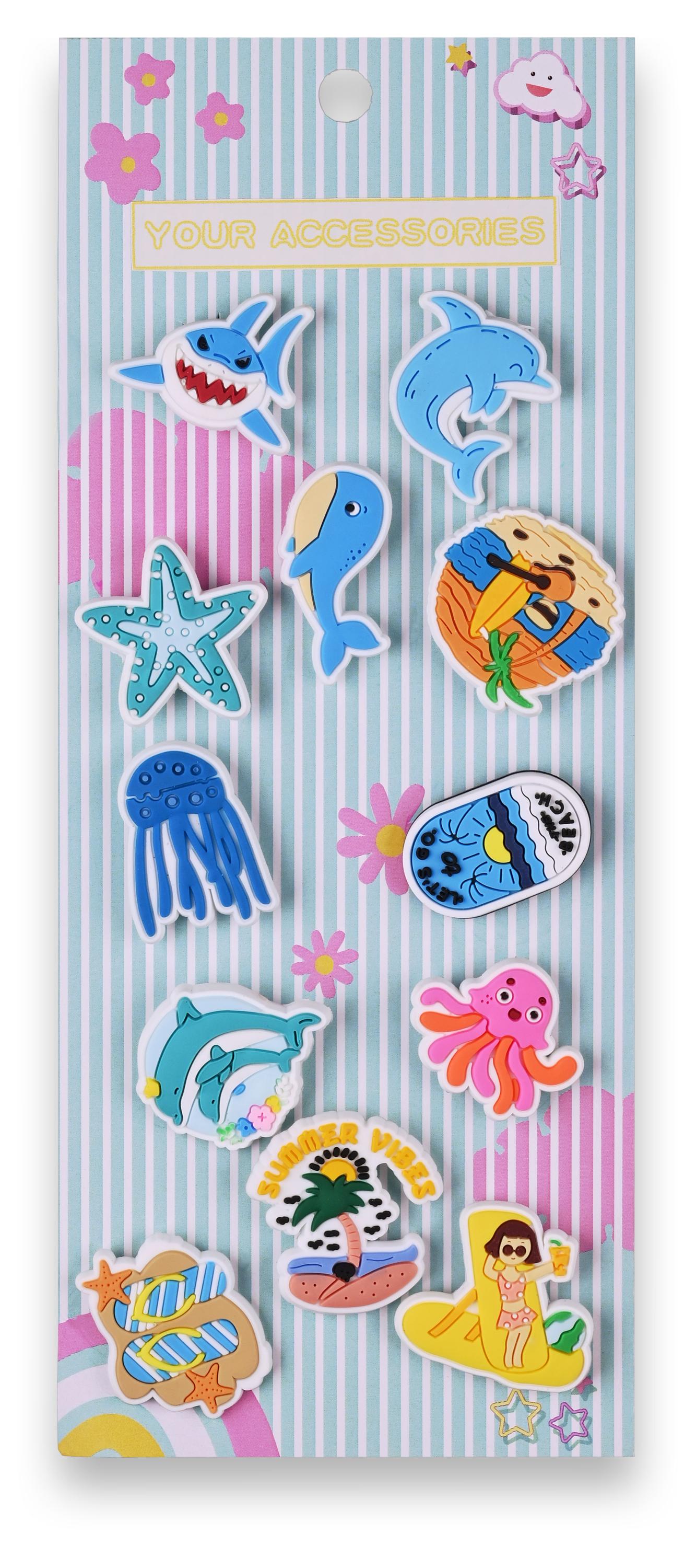 

Джибитсы для сабо Summer vibes наШлёпсы, 12 шт