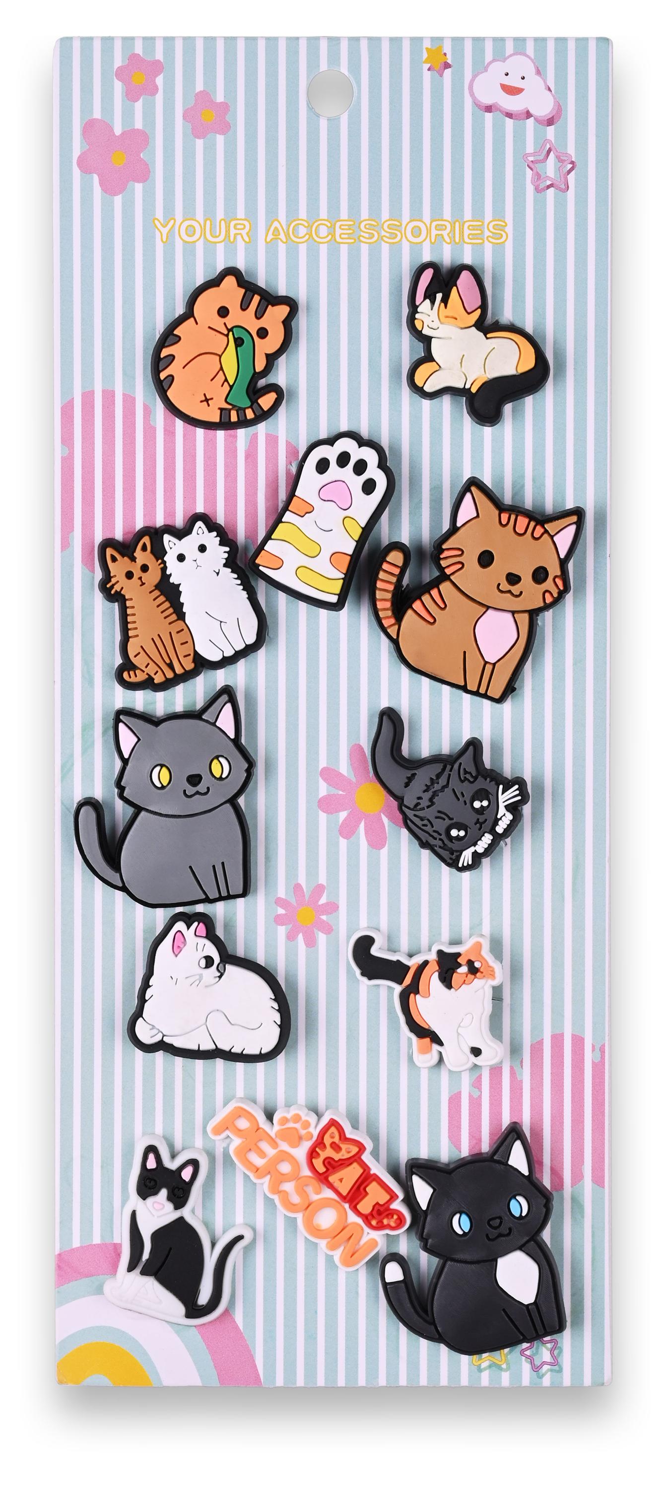 

Джибитсы для сабо Cat person наШлёпсы, 12 шт