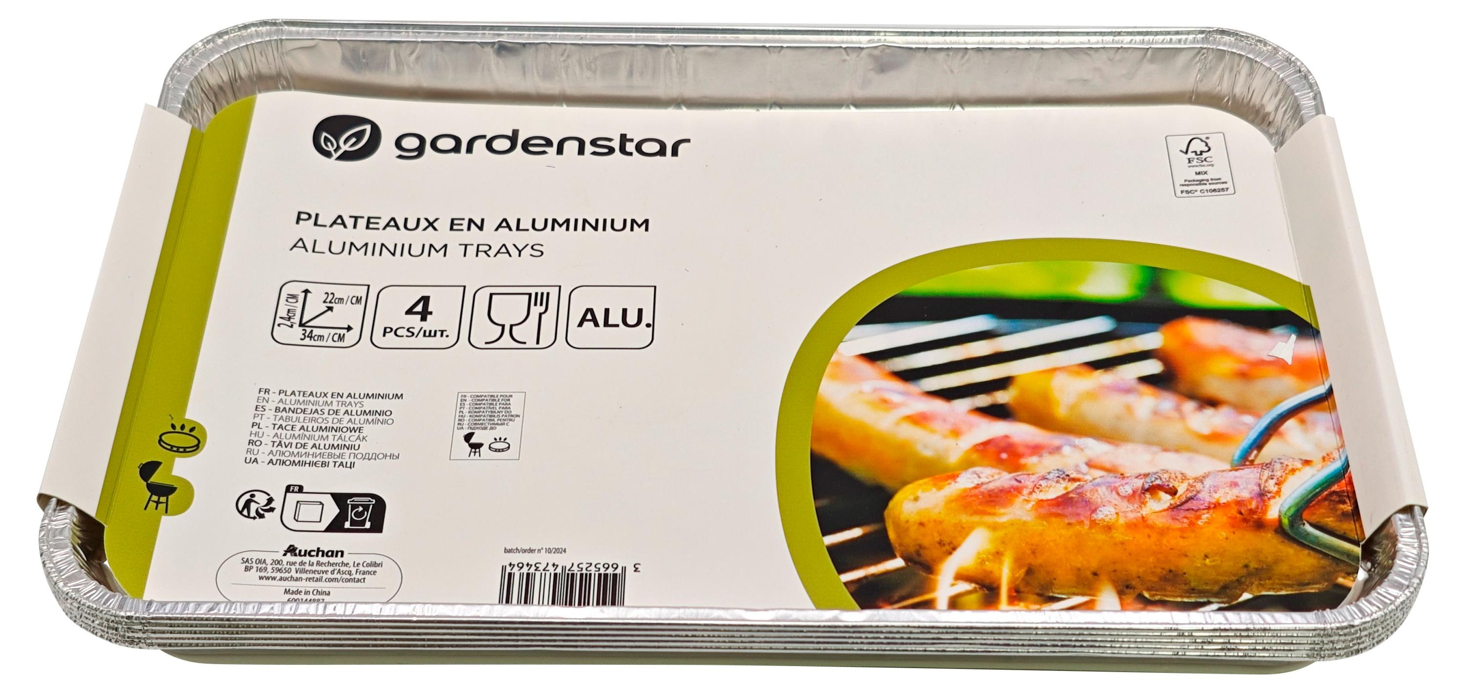 

Набор форм алюминиевых для запекания Garden Star, 4 шт