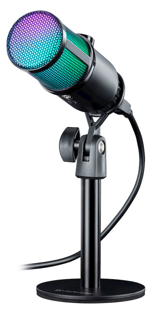 

Микрофон игровой стрим Defender Glow GMC 400 USB, провод 1.3 м