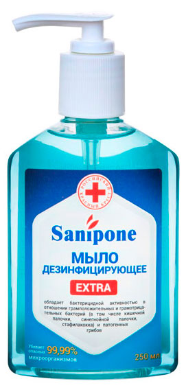 

Мыло жидкое Sanitelle Sanipone extra дезинфицирующее, 250 мл