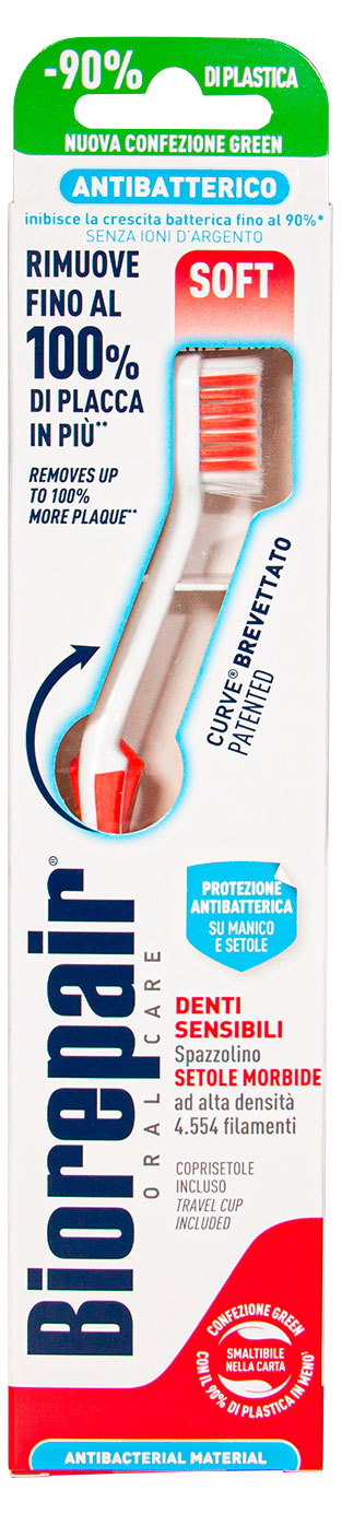 

Зубная щетка для чувствительных зубов Biorepair curve sensibili мягкая, 1 шт