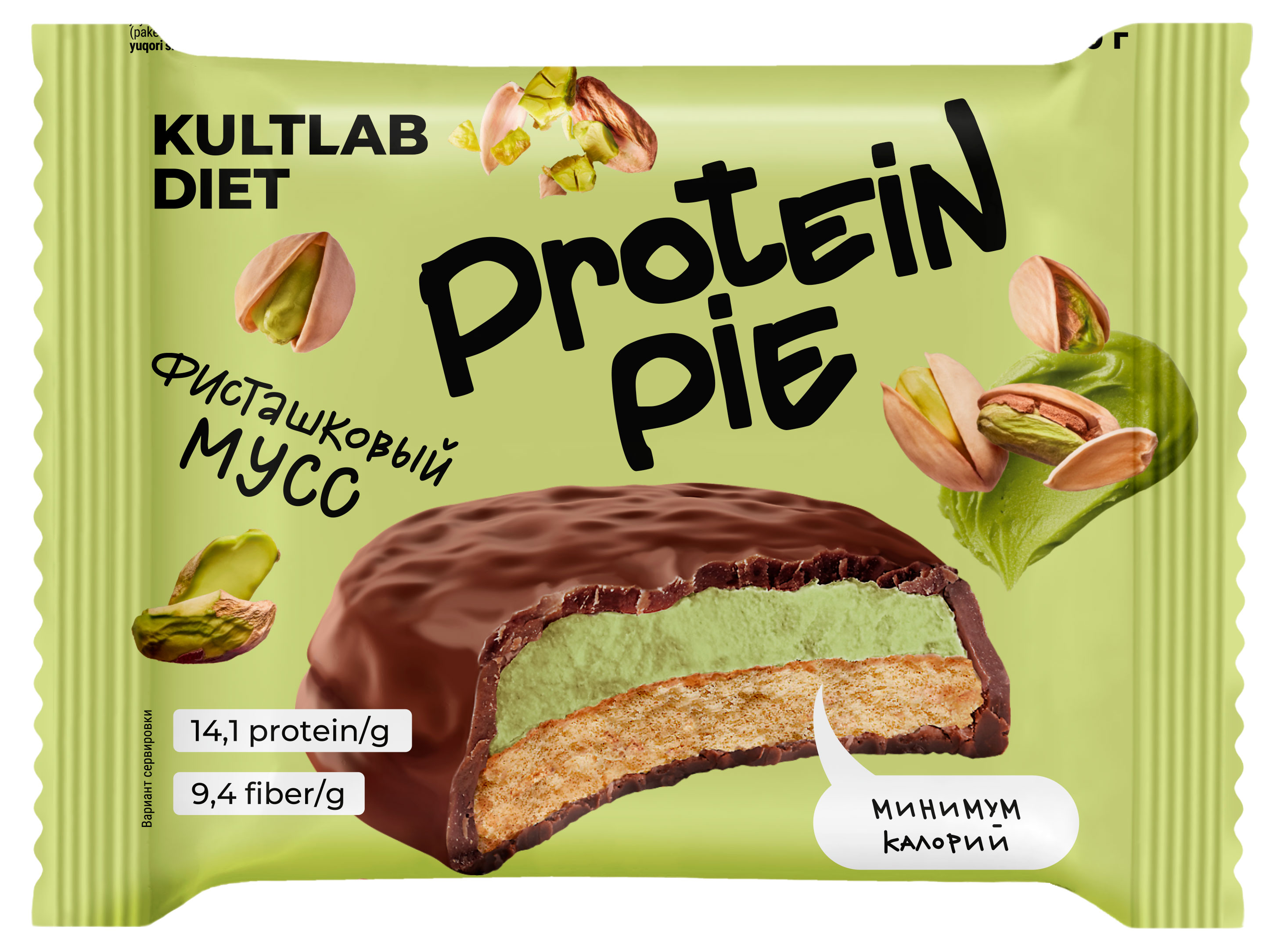 

Печенье протеиновое Kultlab Фисташка, 60 г