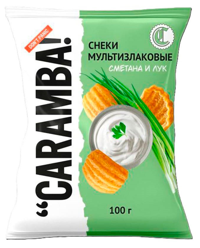 

Снеки мультизлаковые Caramba! со вкусом сметаны и лука, 100 г