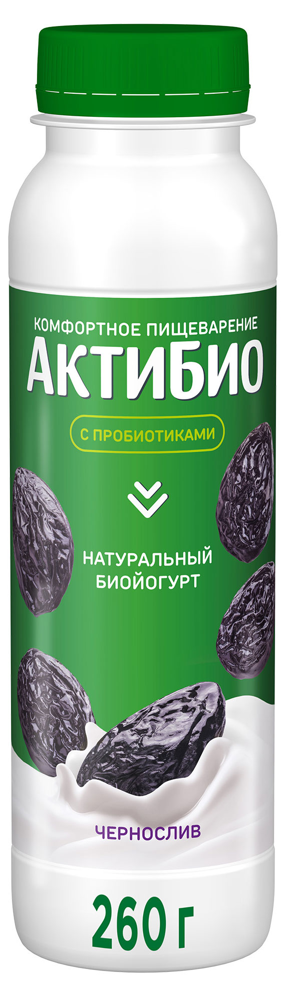 

Йогурт питьевой АктиБио с черносливом 1,5% БЗМЖ 260 г