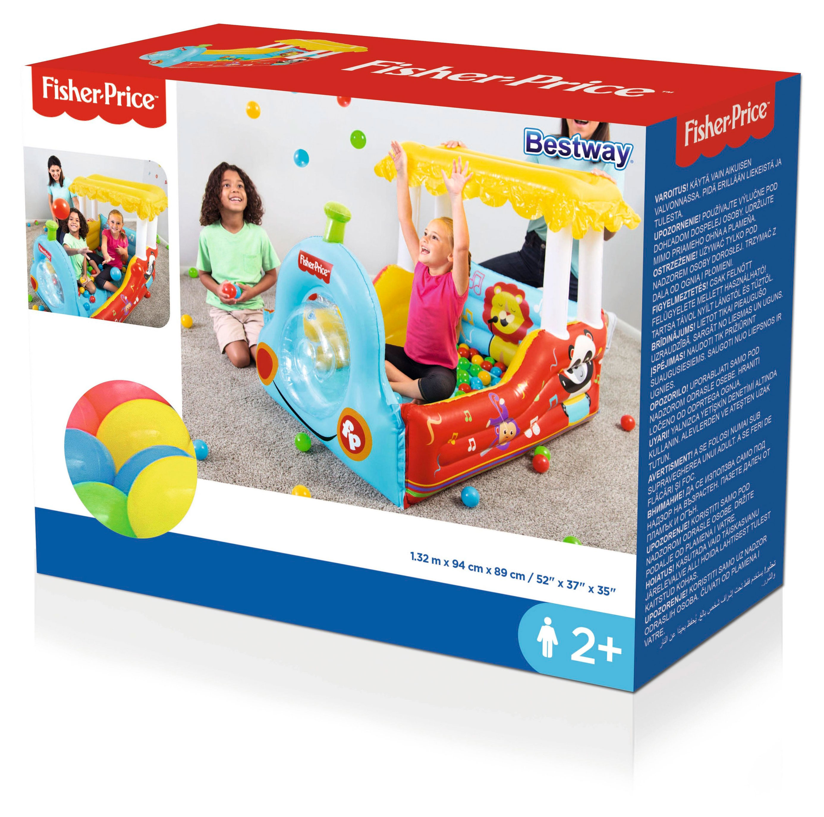 

Набор игровой надувной BESTWAY Fisher Price, 132x94x89 см