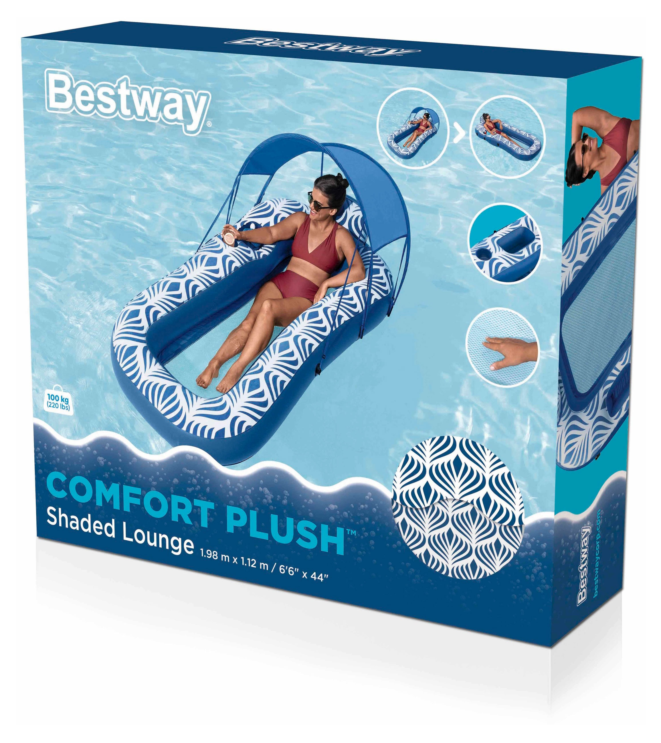 

Матрас надувной BESTWAY Comfort Plush, 198x112 см