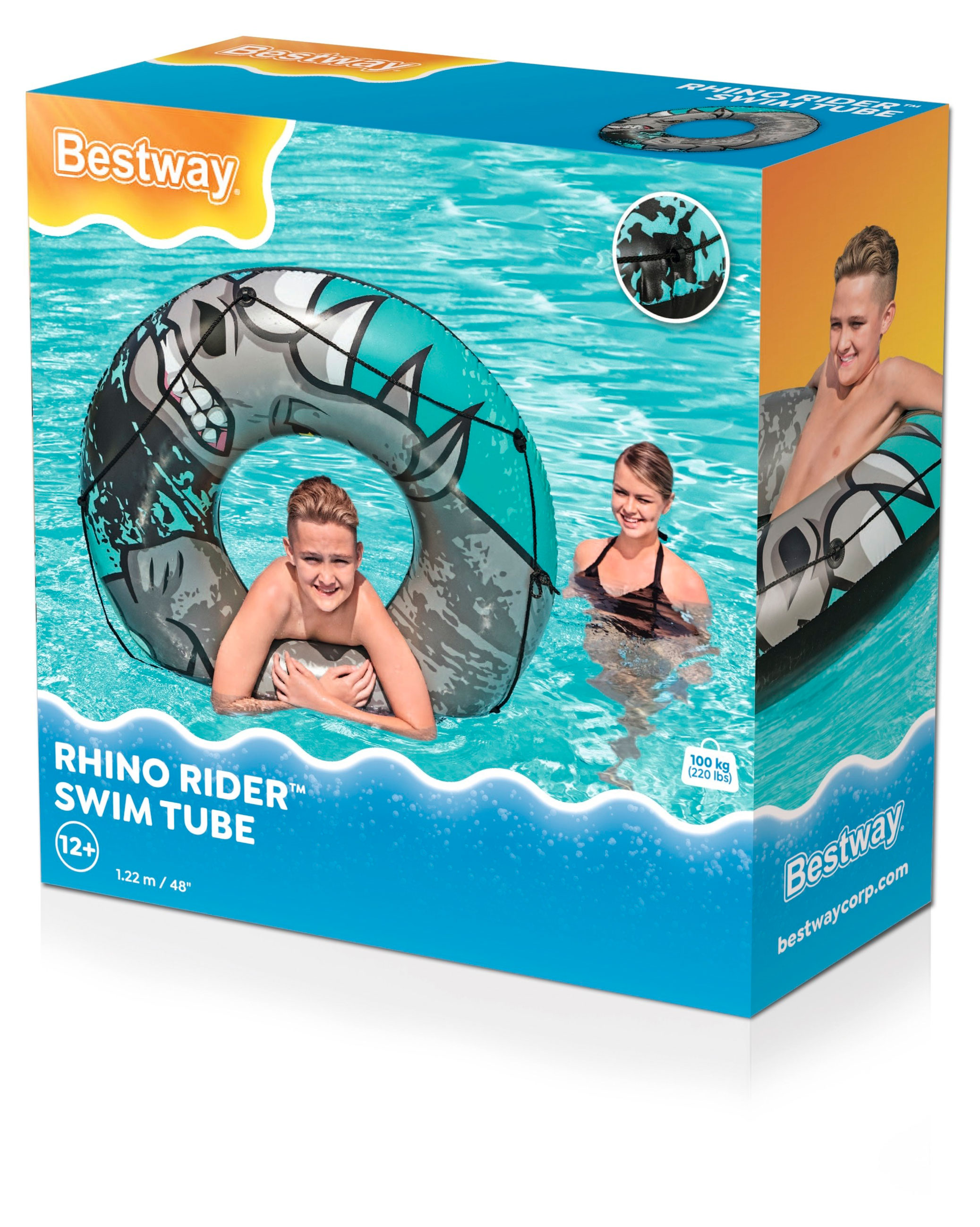 

Круг надувной BESTWAY Rhino Rider, 122 см
