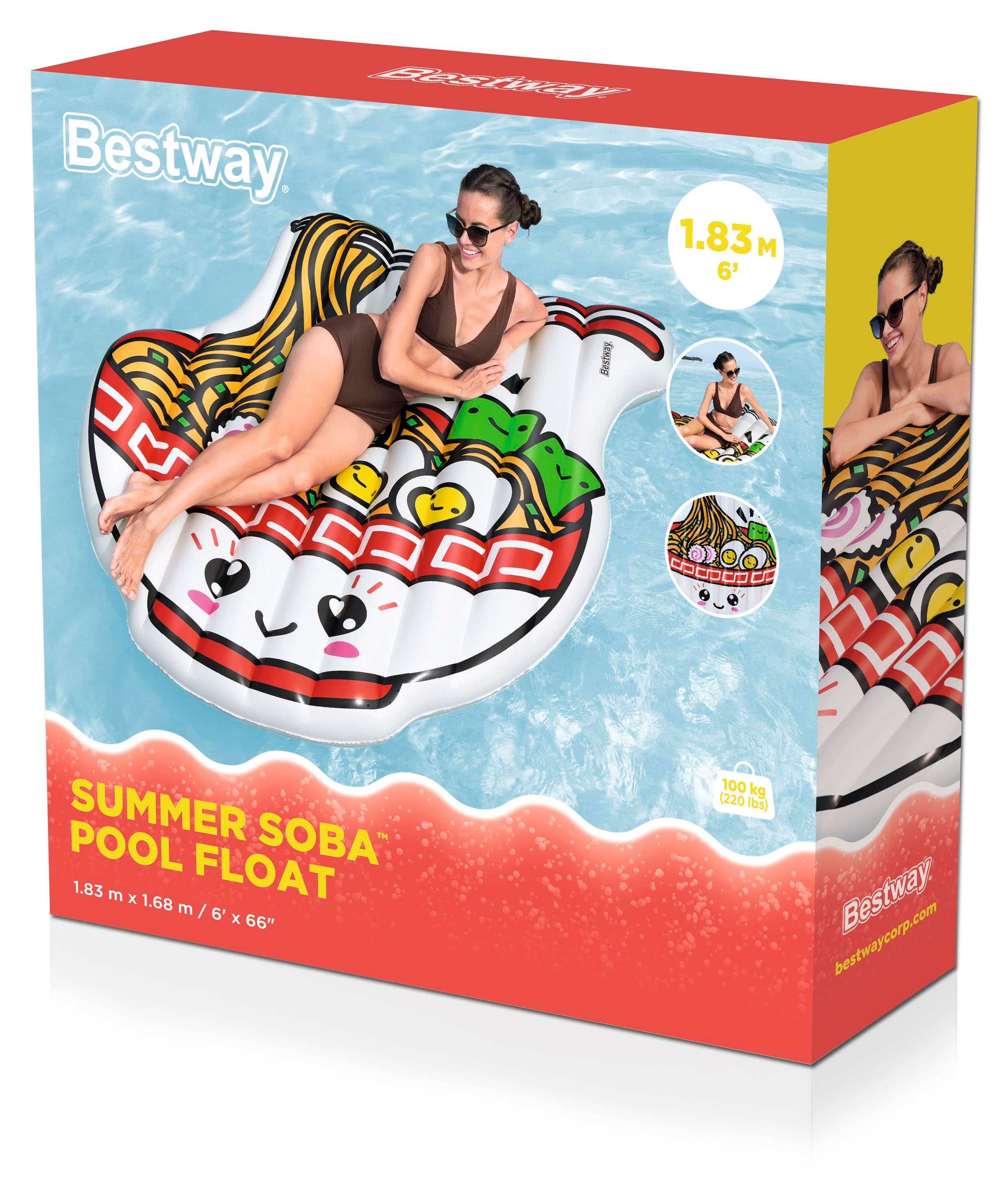 

Матрас надувной BESTWAY Summer Soba, 183x 168 см