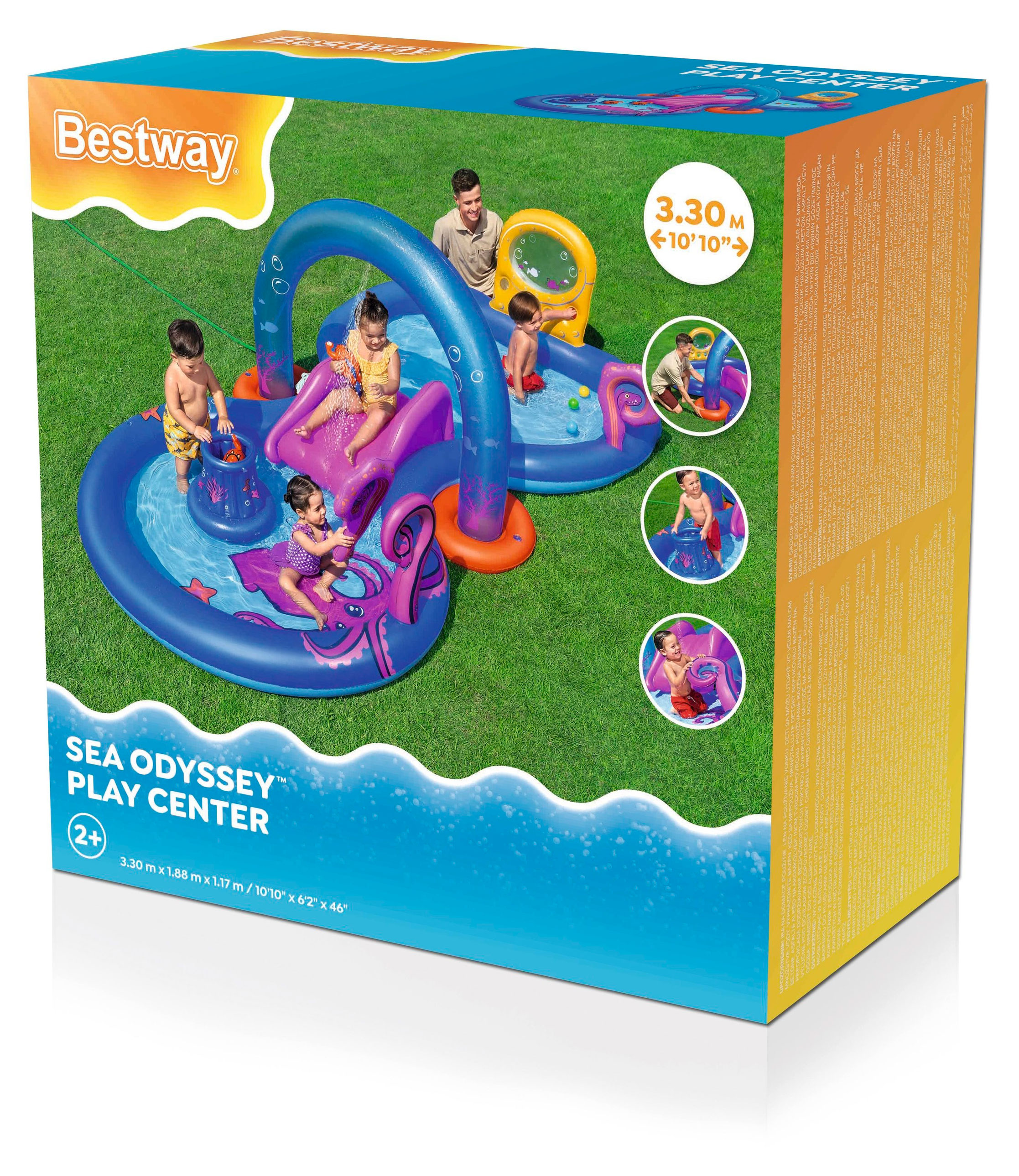 

Бассейн детский BESTWAY Sea Odyssey, 330x188x117 см
