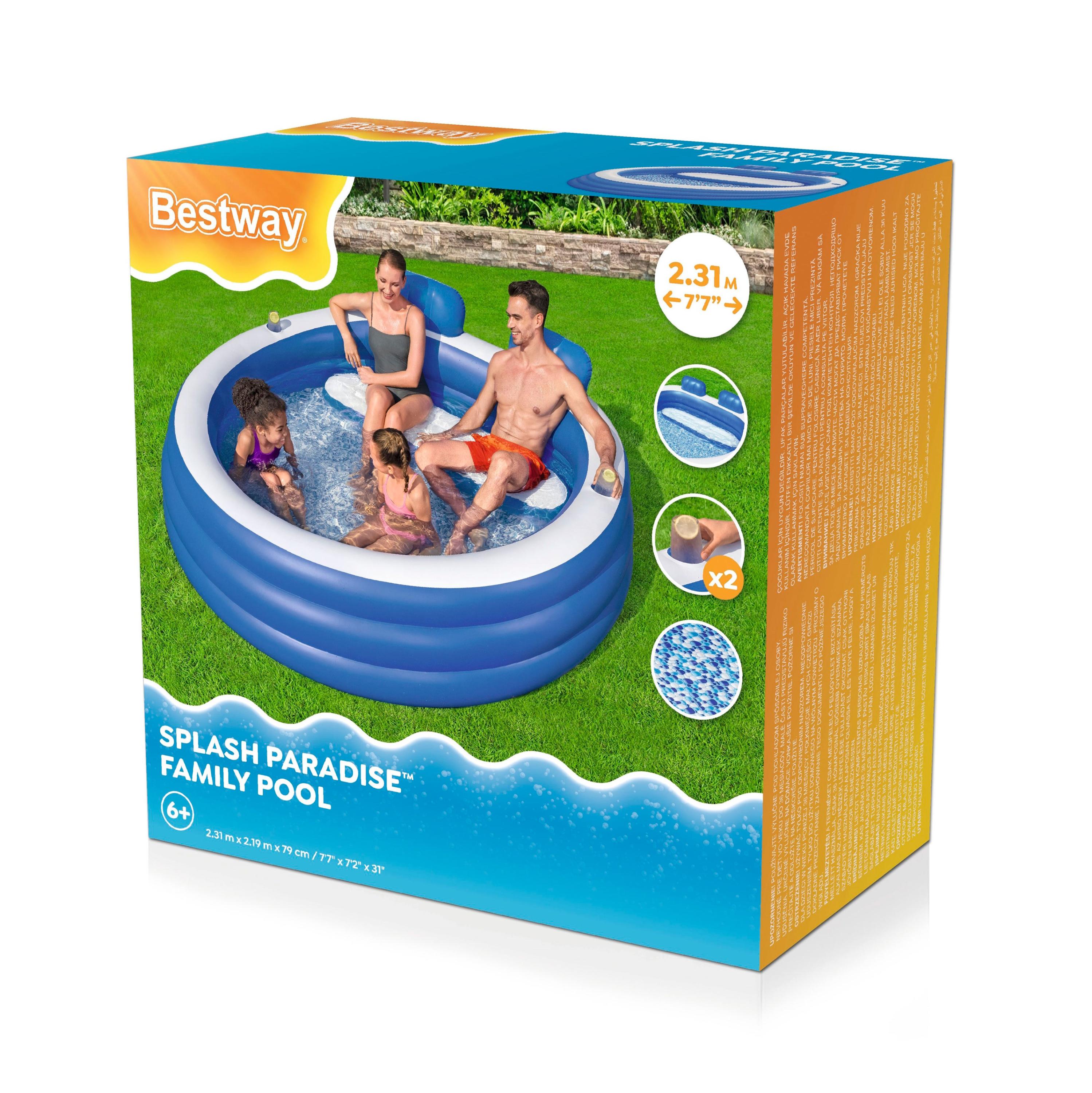 

Бассейн BESTWAY Splash Paradise, 231x219x79 см