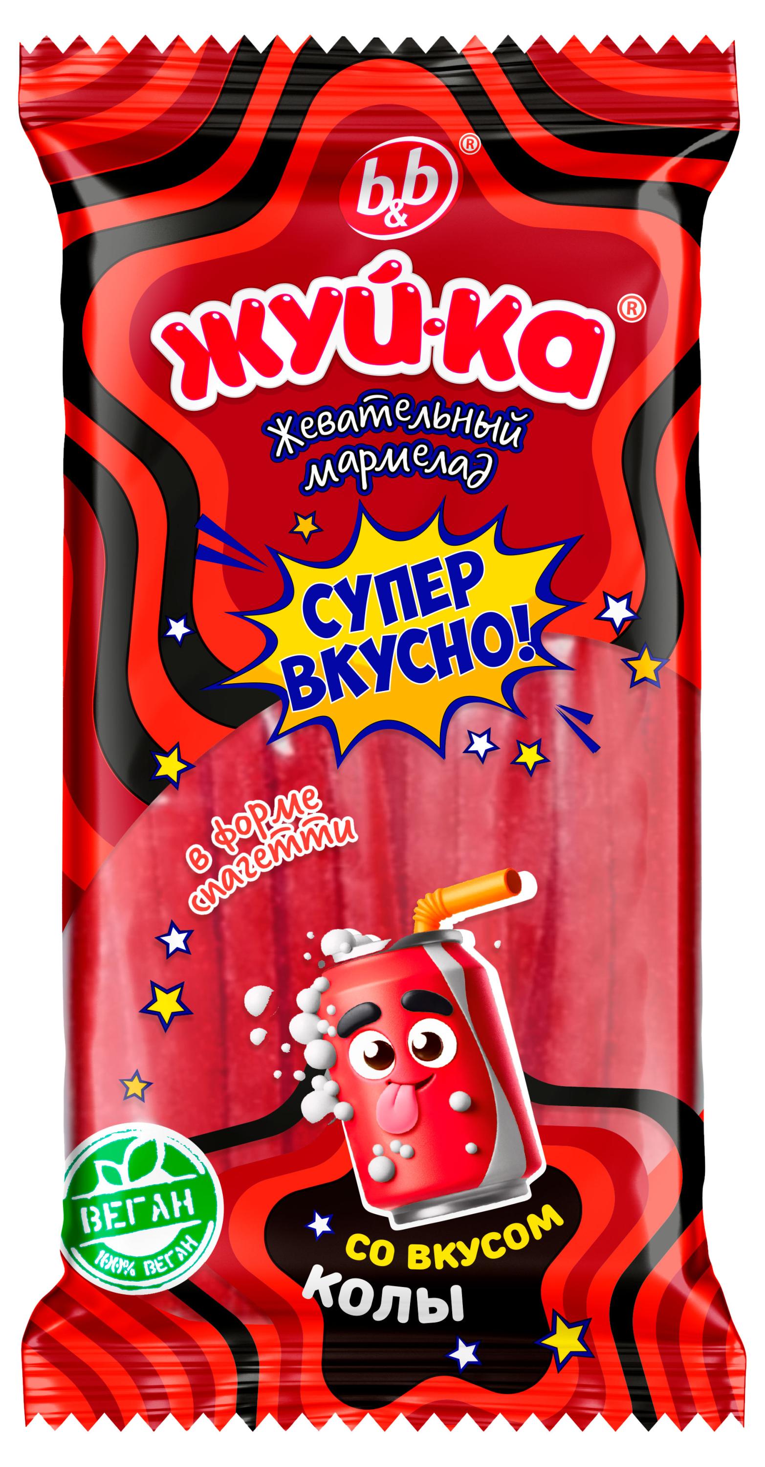 

Мармелад жевательный Жуй-ка Спагетти со вкусом колы, 75 г