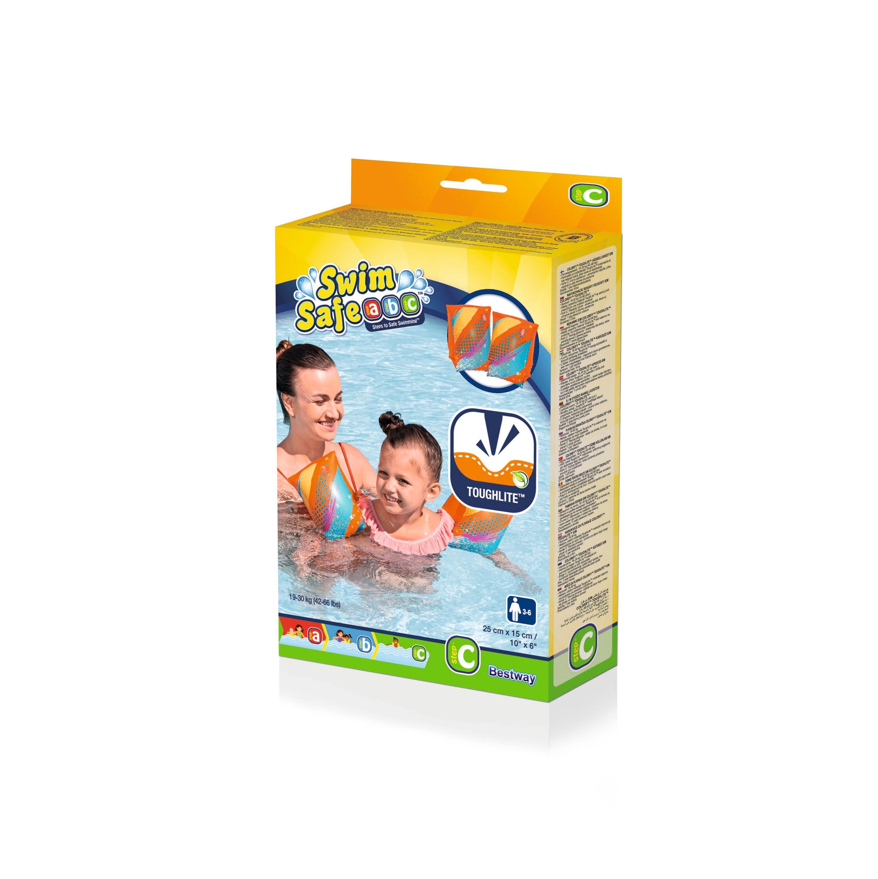 

Нарукавники BESTWAY Swim Safe Colorify ToughLite Armbands, 25x15 см