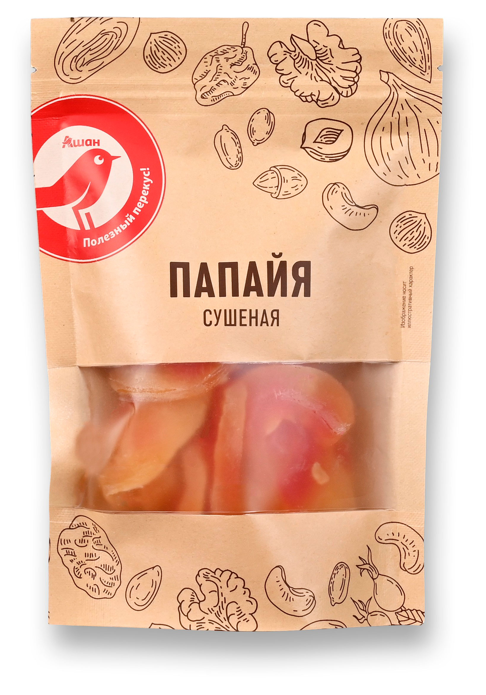 

Папайя сушеная АШАН Красная птица, 150 г