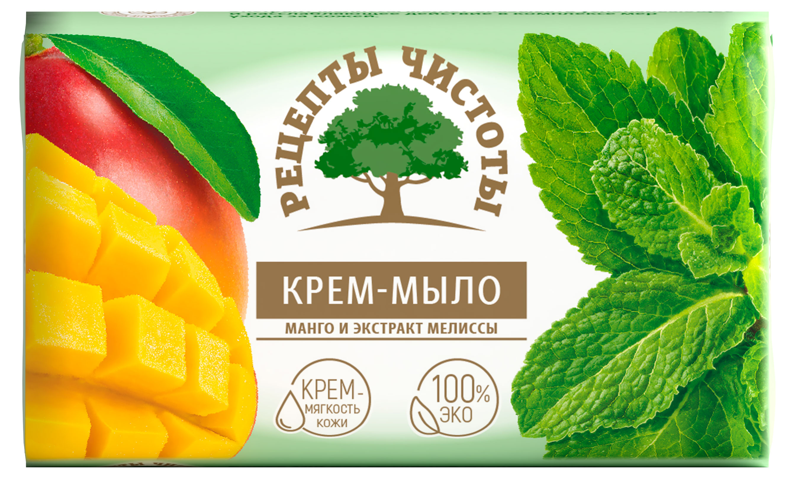 

Мыло Рецепты чистоты манго-мелисса, 100 г