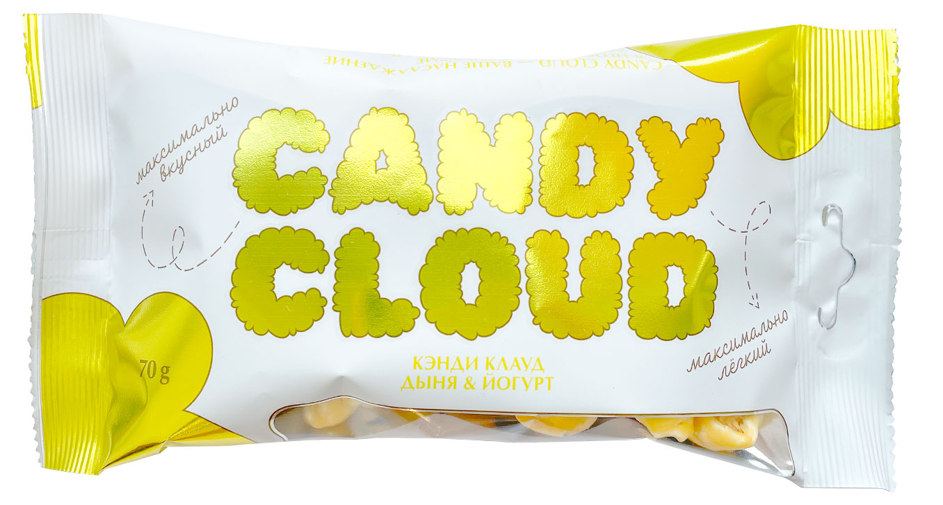 

Попкорн готовый Candy Cloud в глазури со вкусом дыни, 70 г