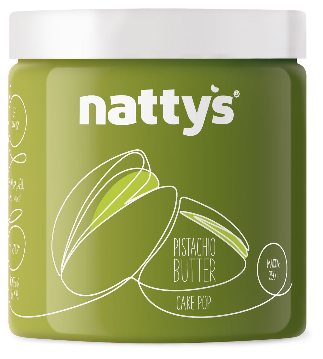 

Паста Nattys Cake Pop фисташковая без добавленного сахара, 250 г