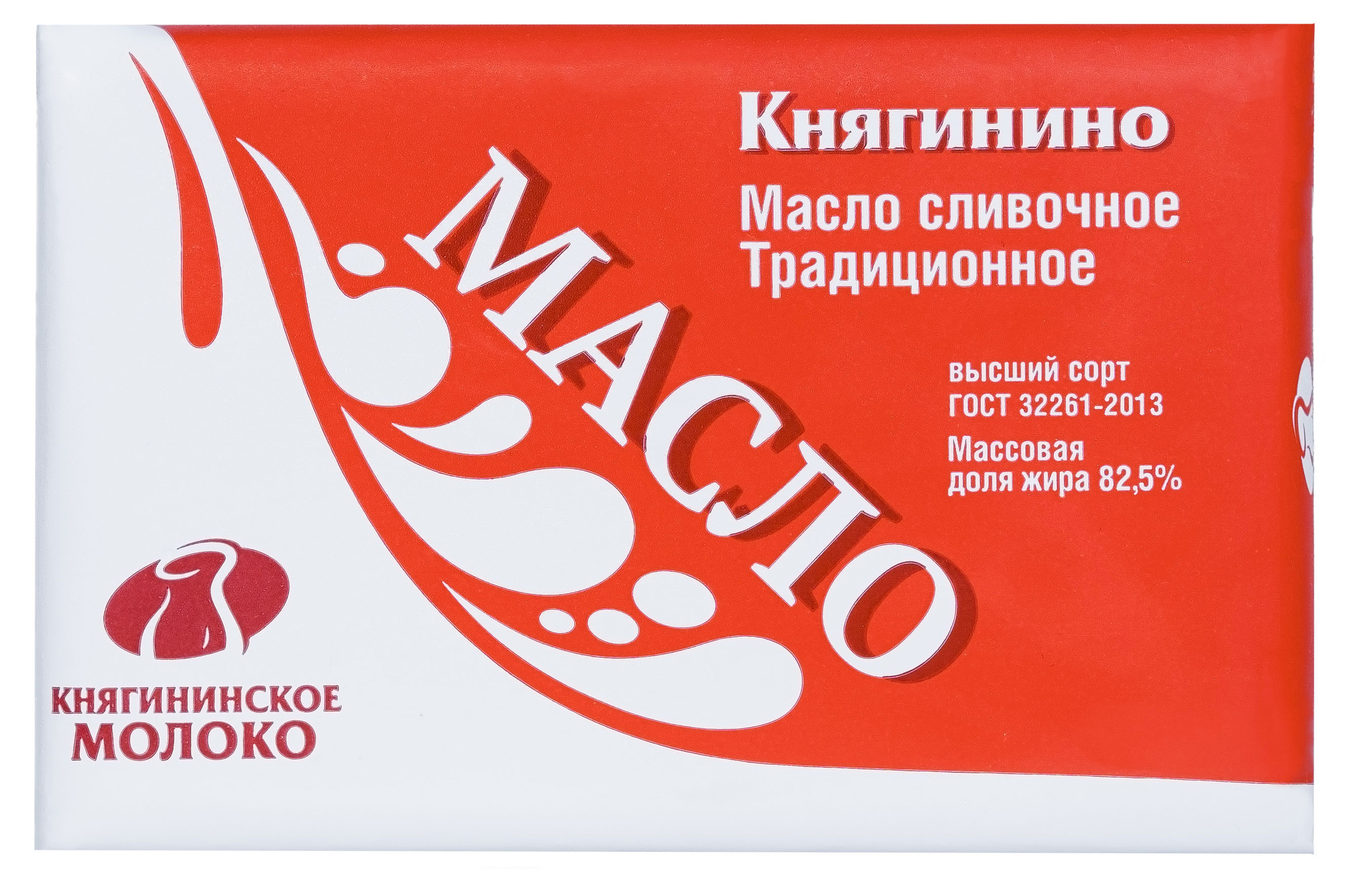 

Масло сливочное Княгининское молоко традиционное 82,5% БЗМЖ, 180 г