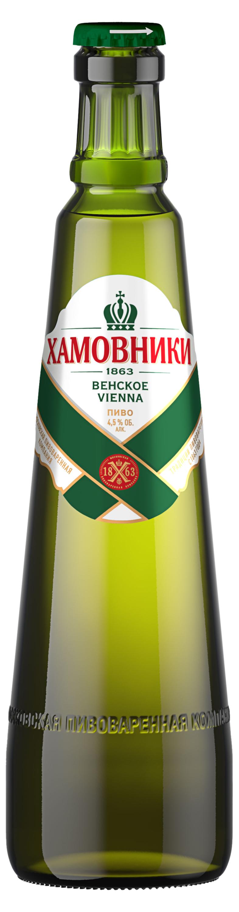 

Пиво Хамовники Венское 4,5%, 450 мл