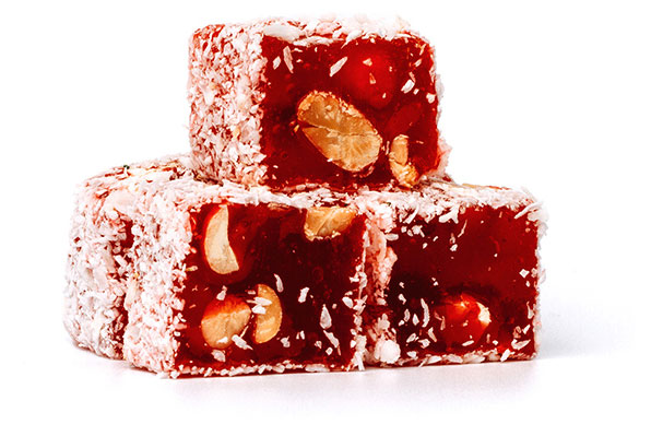 

Рахат-лукум со вкусом граната и арахисом, вес