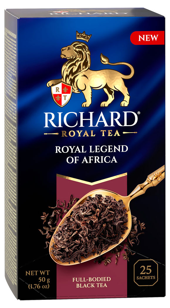 

Чай черный RICHARD восточная африка, 25х1,76 г